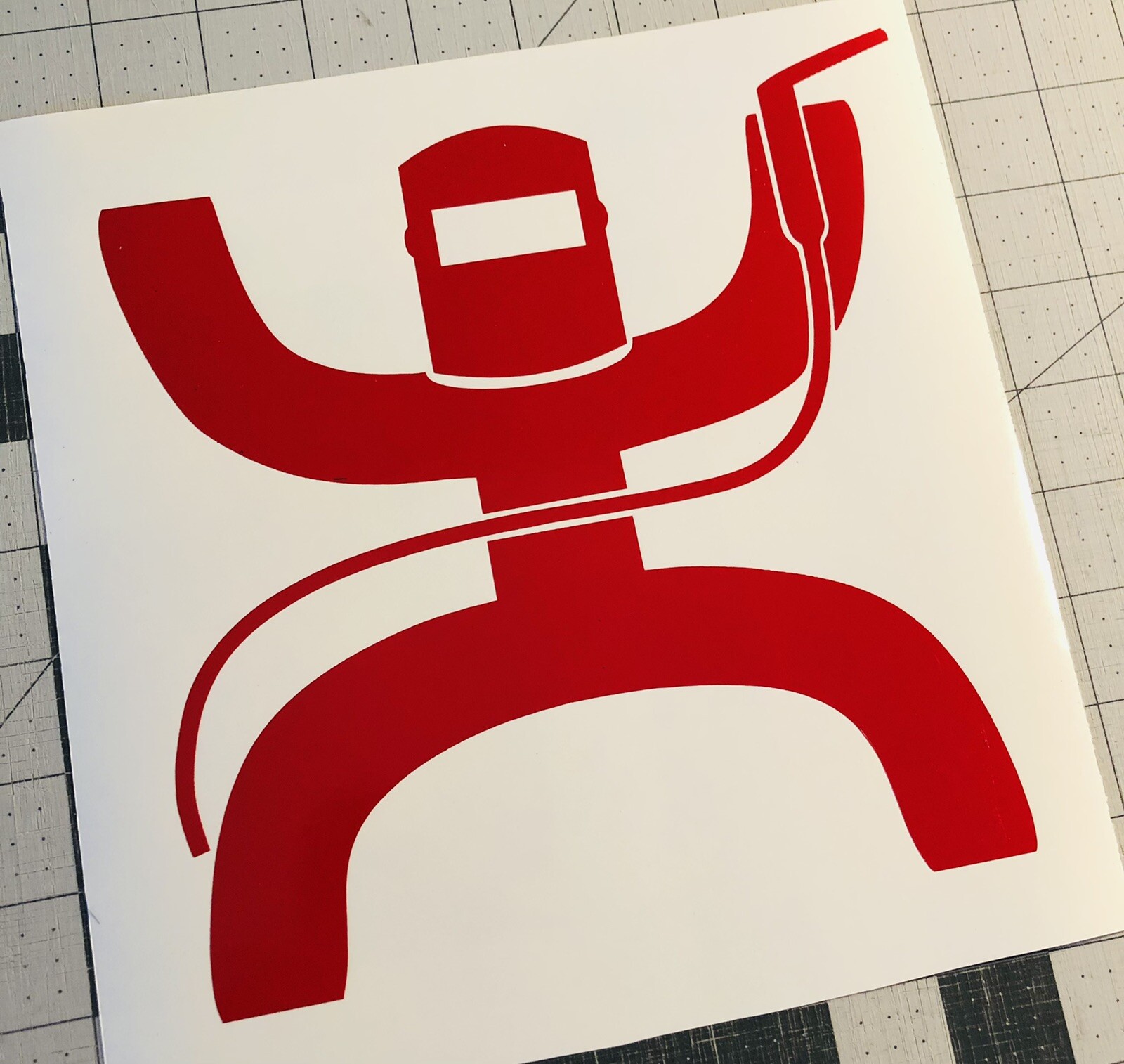 Vinyl Decal for Window – Welder, Various Colors & Sizes