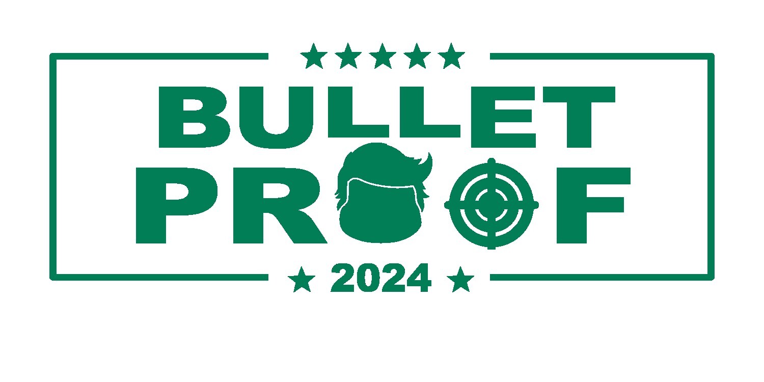 Bullet Proof 2024 USA patriot election decal -Trump shooting decal sticker