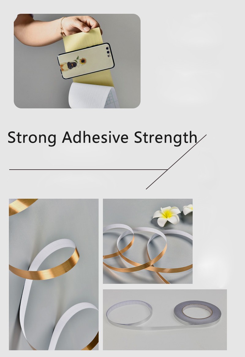 Decor Car Home Metallic Matte Brushed Grain Wrap Sticker Tape Silver Gold 5M 50M