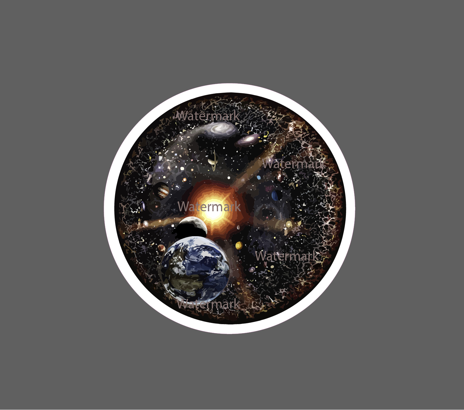 Universe Sticker Earth Space Waterproof NEW – Buy Any 4 For $1.75 EACH Storewide