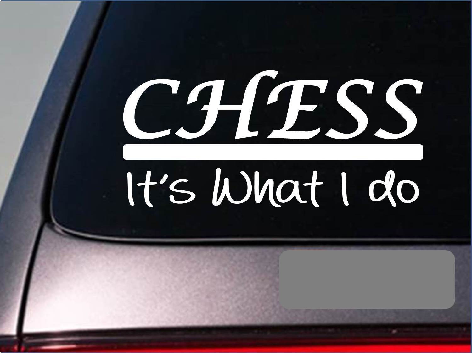 Chess sticker decal *E360* board queen king pawn pieces bishop knight rook set