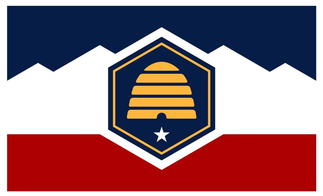 Utah Flag Sticker Decal F737