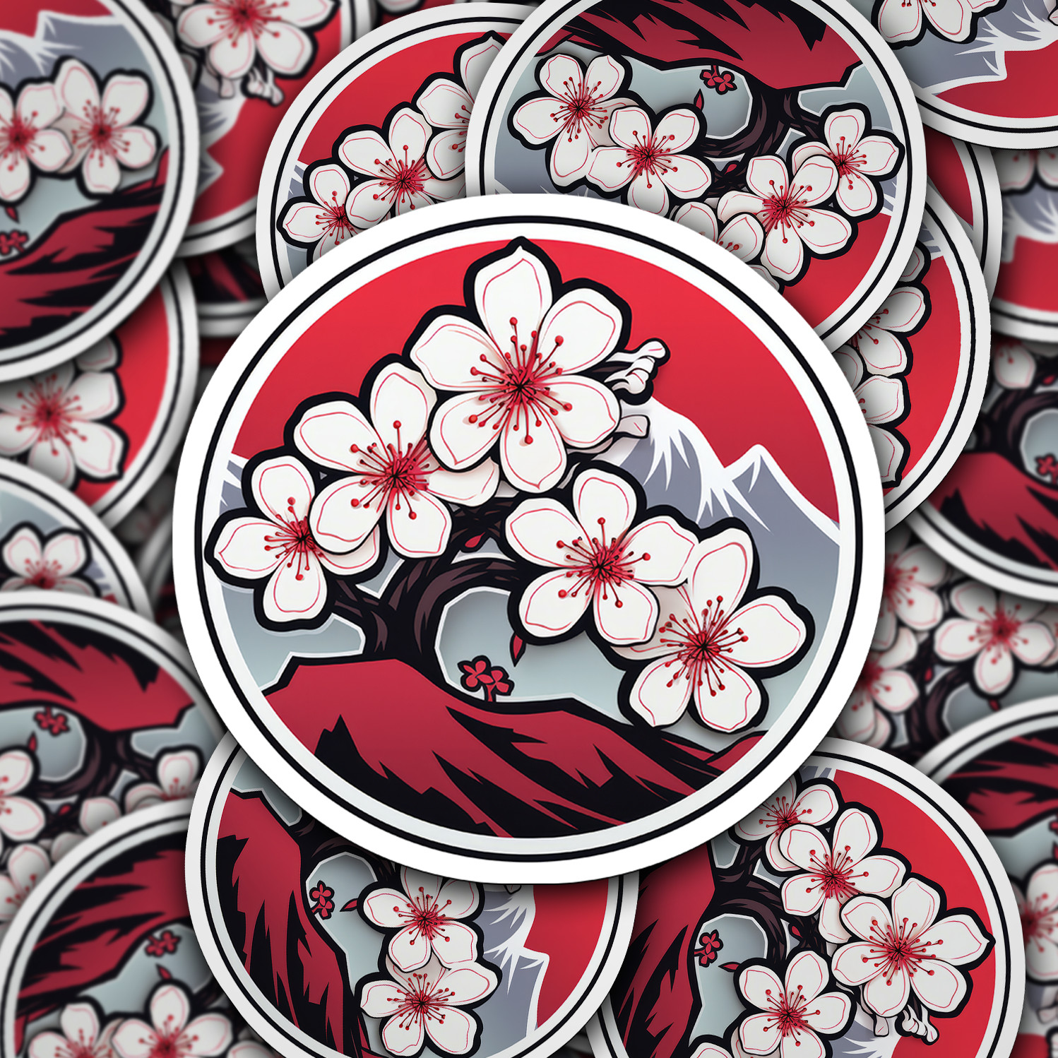 Cherry Blossom Vinyl Sticker – Embrace Nature's Beauty Anywhere You Go!