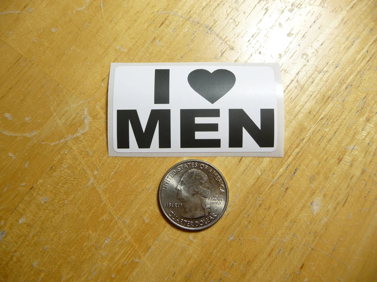 I LOVE MEN STICKER DECAL 1 – 50 BULK PACK FUNNY GAY SUPPORT PRANK