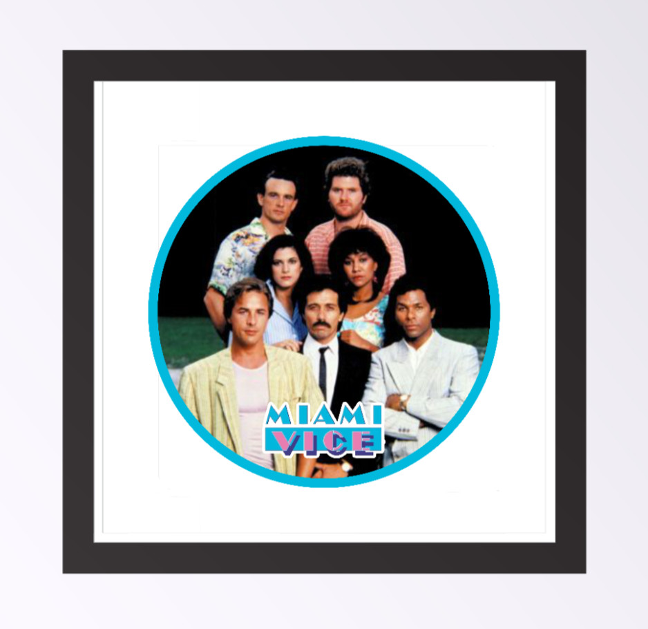 Miami Vice (Cast) – 4" Vinyl Decal Sticker Handmade Car Laptop Decor Cooler Cup