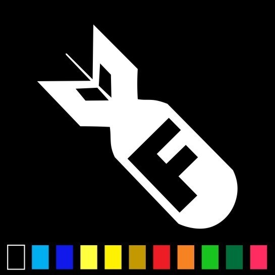 F Bomb Sticker Vinyl Decal Drift Race Car Window Funny Euro Illest Ill Japan Jdm