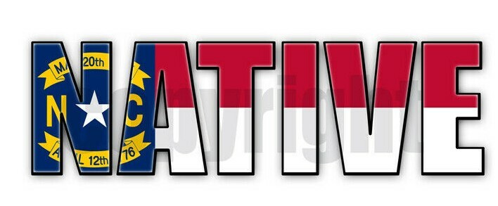 North Carolina Native Flag Stickers Flag Decals NC State Flag Stickers
