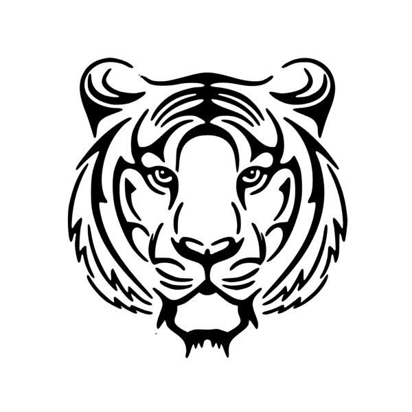 Tiger Decal for Yeti, Tiger sticker for Water Bottle, Tumbler, Thermos