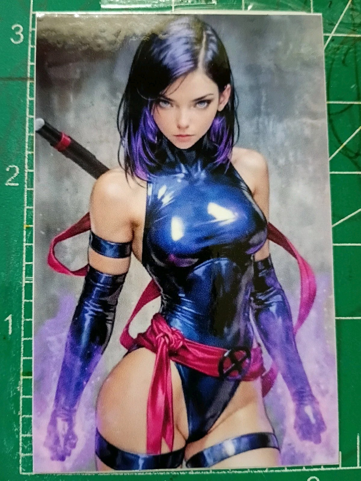 X-MEN'S: PSYLOCKE X VYNIL X HIGH GLOSS X STICKER X 3X2 INCHES STICKER X XMEN