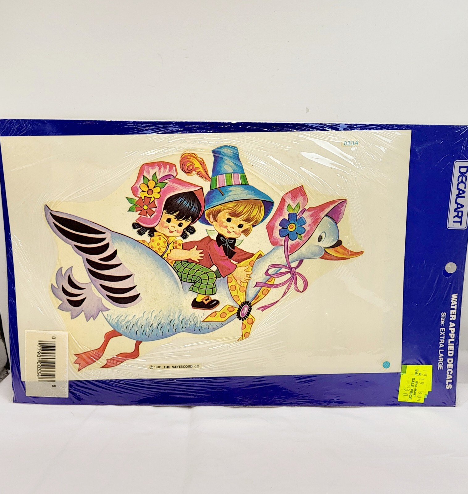 Vintage 1981 Meyercord Co. DecalArt Mother Goose Wall Art Decal