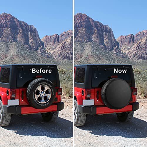 Spare Tire Cover Thickening Leather Universal Fit For Tire Cover Size 20-35 inch