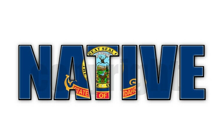 Idaho Native Flag Stickers Flag Decals Idaho Flag Stickers Born in Idaho