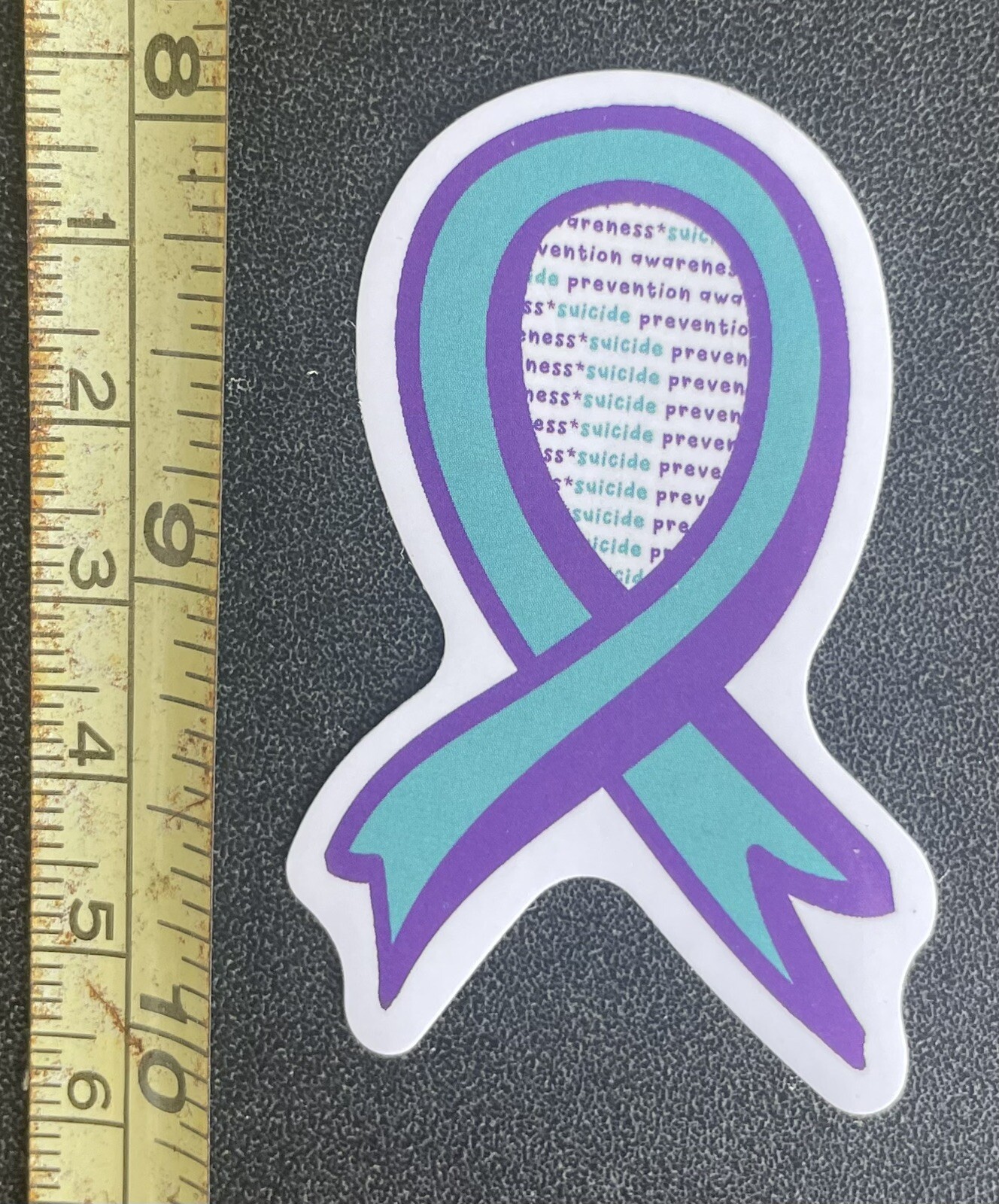 20 Suicide Prevention Awareness Stickers Purple Teal As Shown