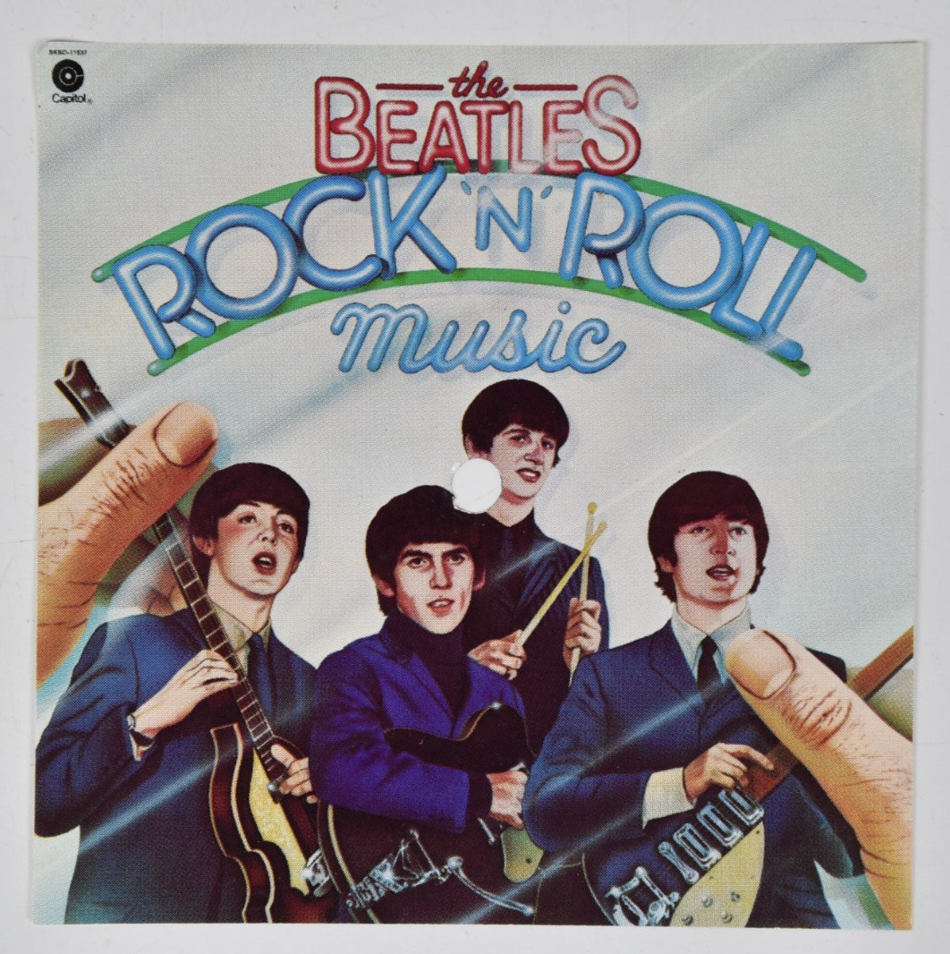 Vintage The Beatles Rock 'n' Roll Album Art 6" Art Print 45 Record Paper ONLY