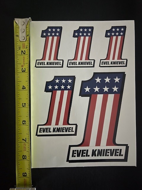 Evel Knievel #1 Mixed Size Pack of Stickers