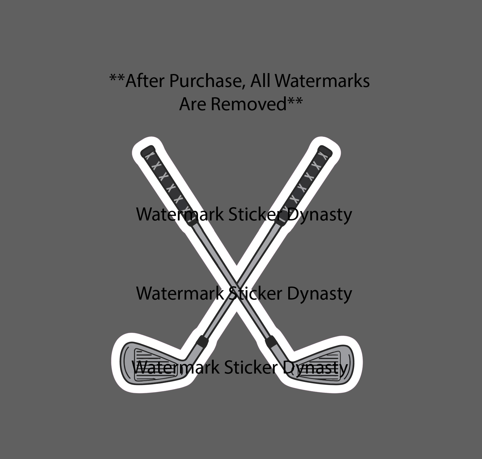Golf Clubs Sticker Waterproof Decal Golfing Golfer Sports Game Gift NEW