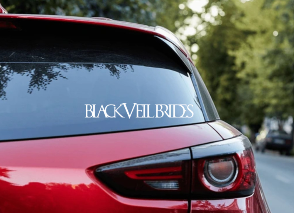 Black Veil Brides Car Decal Vinyl Band Logo Glossy Bumper Sticker Goth Metal