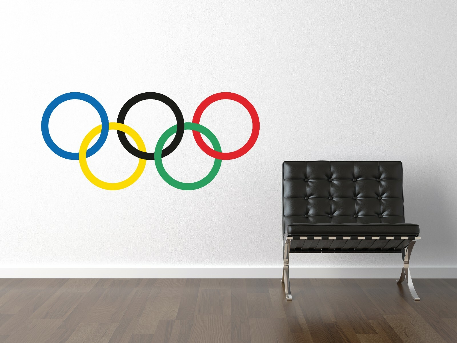 USA Olympic Rings Logo Wall Decal Cornhole Wall Decor Art Mural Vinyl Sticker