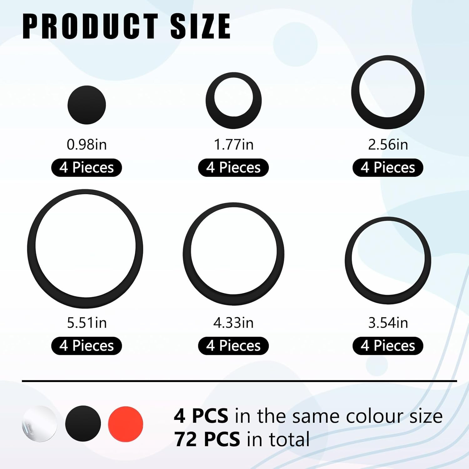 72 Pieces Acrylic Circle Mirror Wall Sticker round Wall Decor Decals Removable D