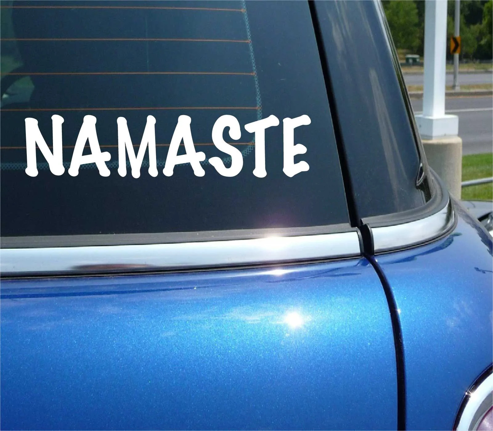 NAMASTE INDIA NEPAL RELIGION YOGA OM FUNNY DECAL STICKER ART CAR WALL