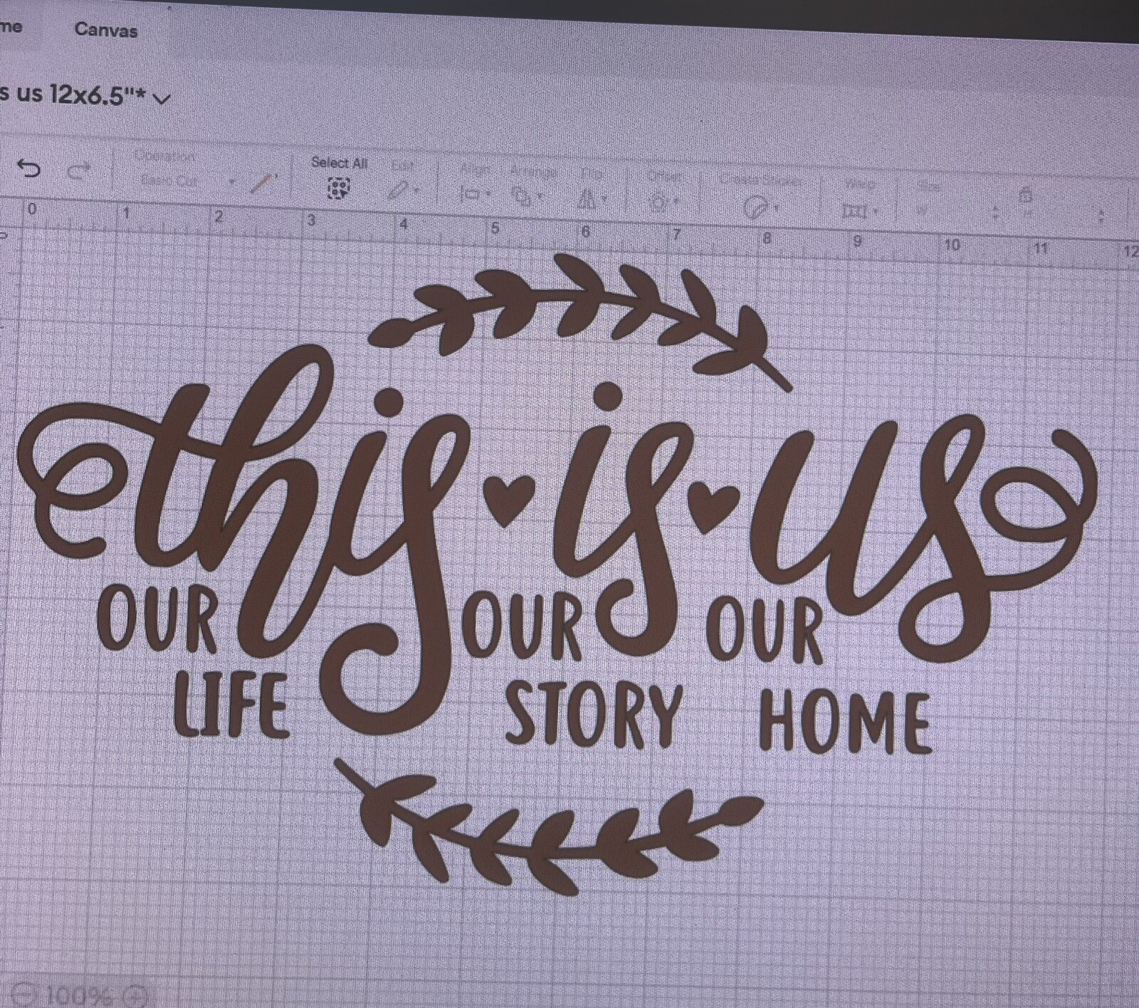 "This is us" Our Family Home decal sticker, Removable vinyl Wall decor 12×6.5"