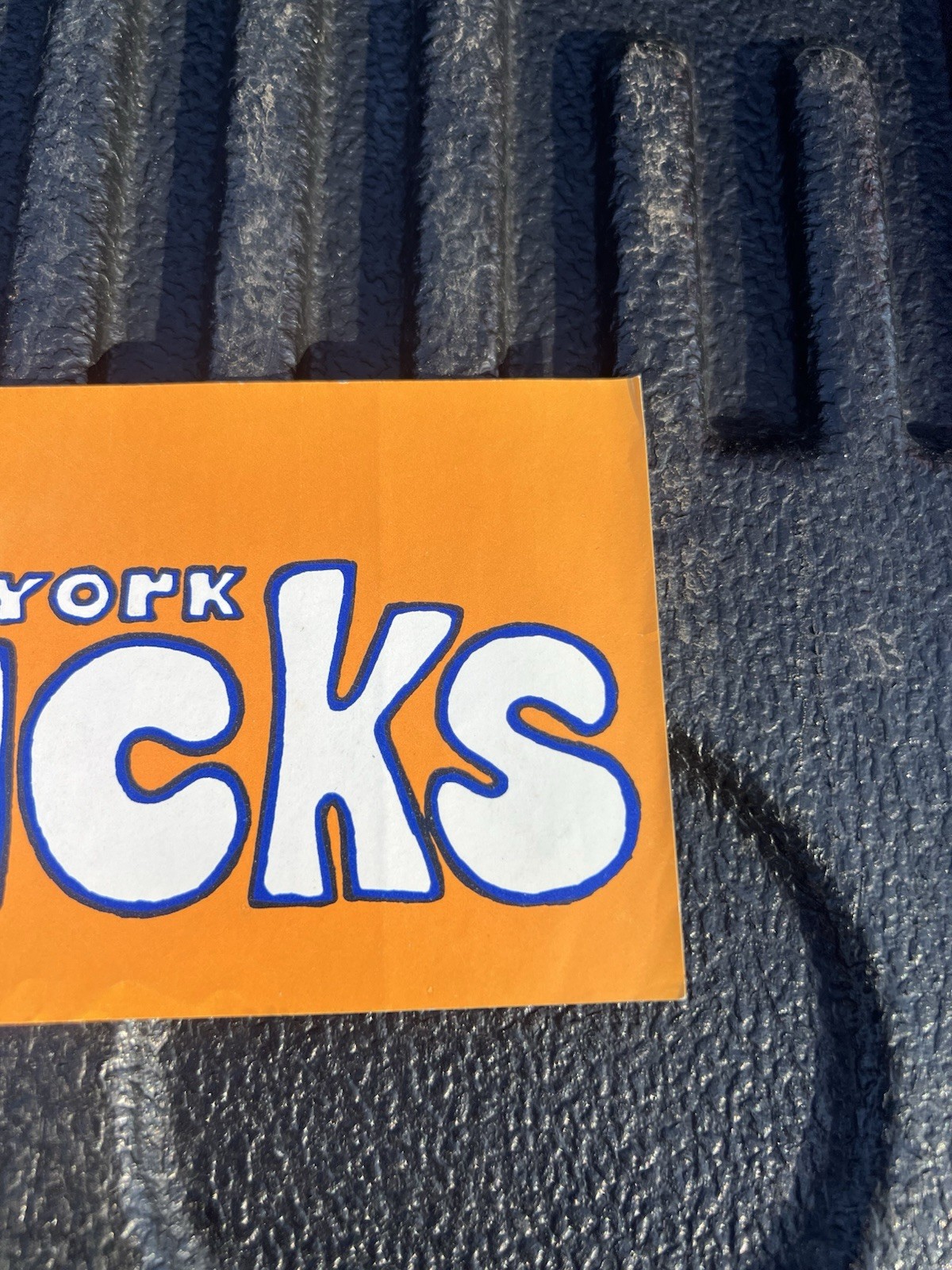 vintage 1960 Era New York Knicks NBA Basketball bumper sticker 13/3.5”