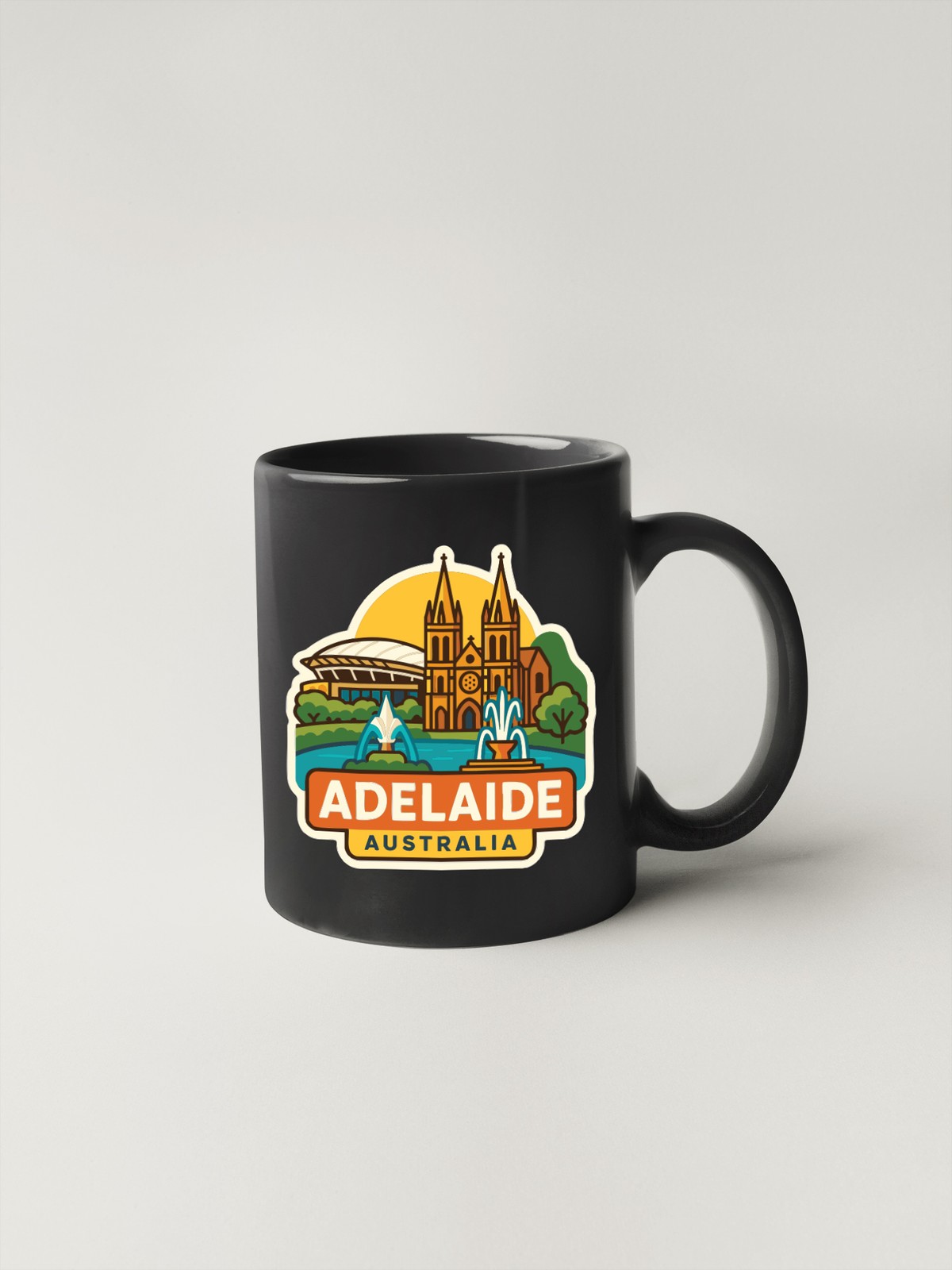 Adelaide Australia Sticker Decal Vinyl Die-Cut City Skyline Landmark Design