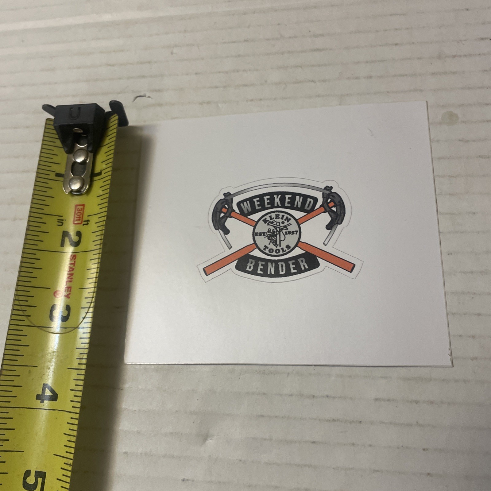 Klein Tools Tradesman Club Exclusive Giveaway Sticker September ‘22 Bender