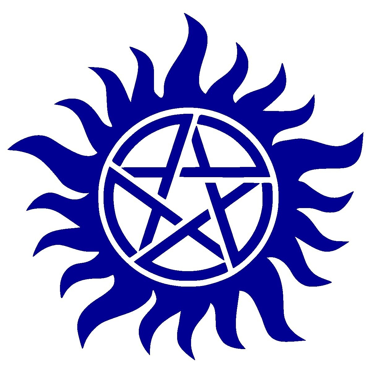 Anti Possession Symbol Decal, Supernatural Symbol Sticker, large sizes available