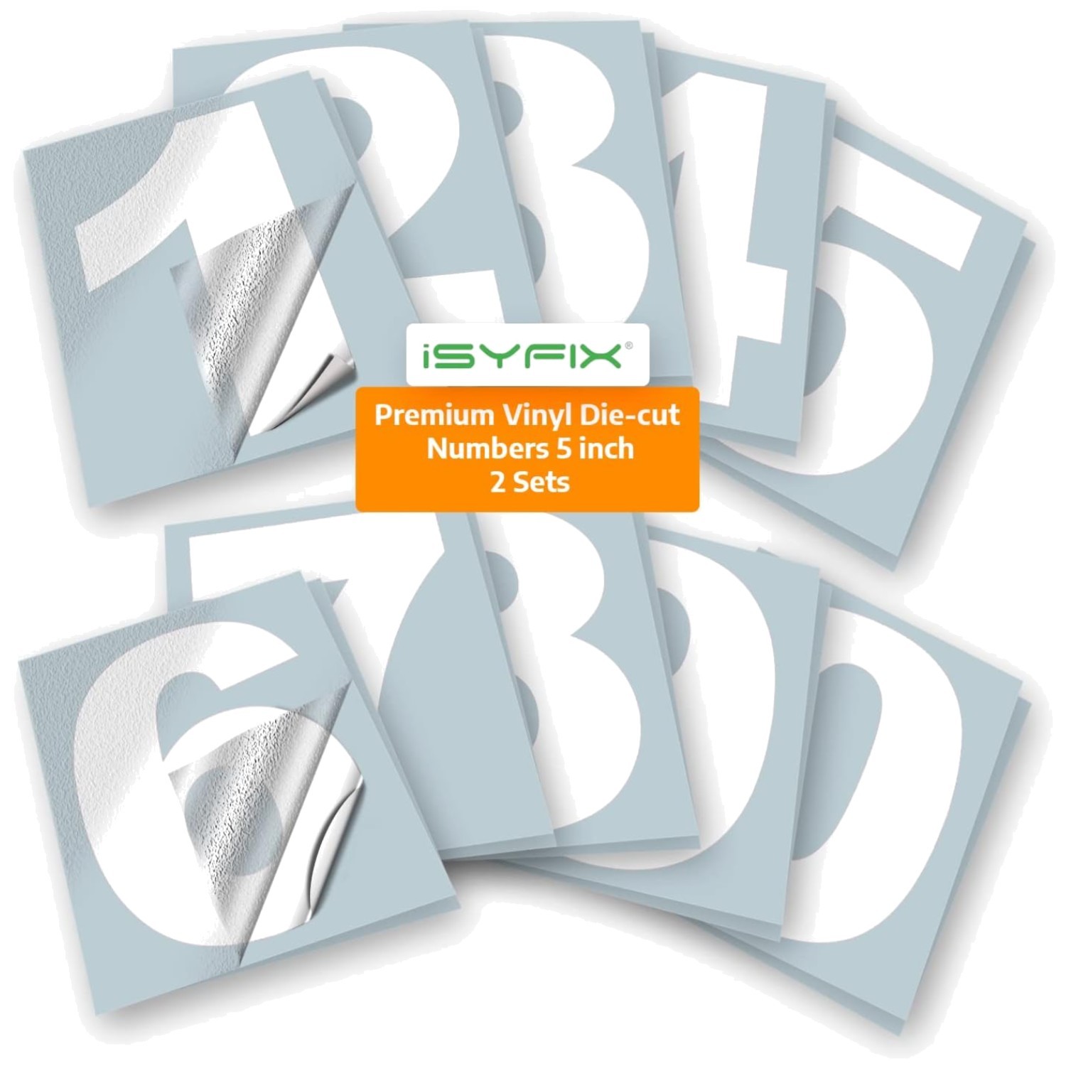 Die Cut Vinyl Numbers Stickers for Mailbox, Signs