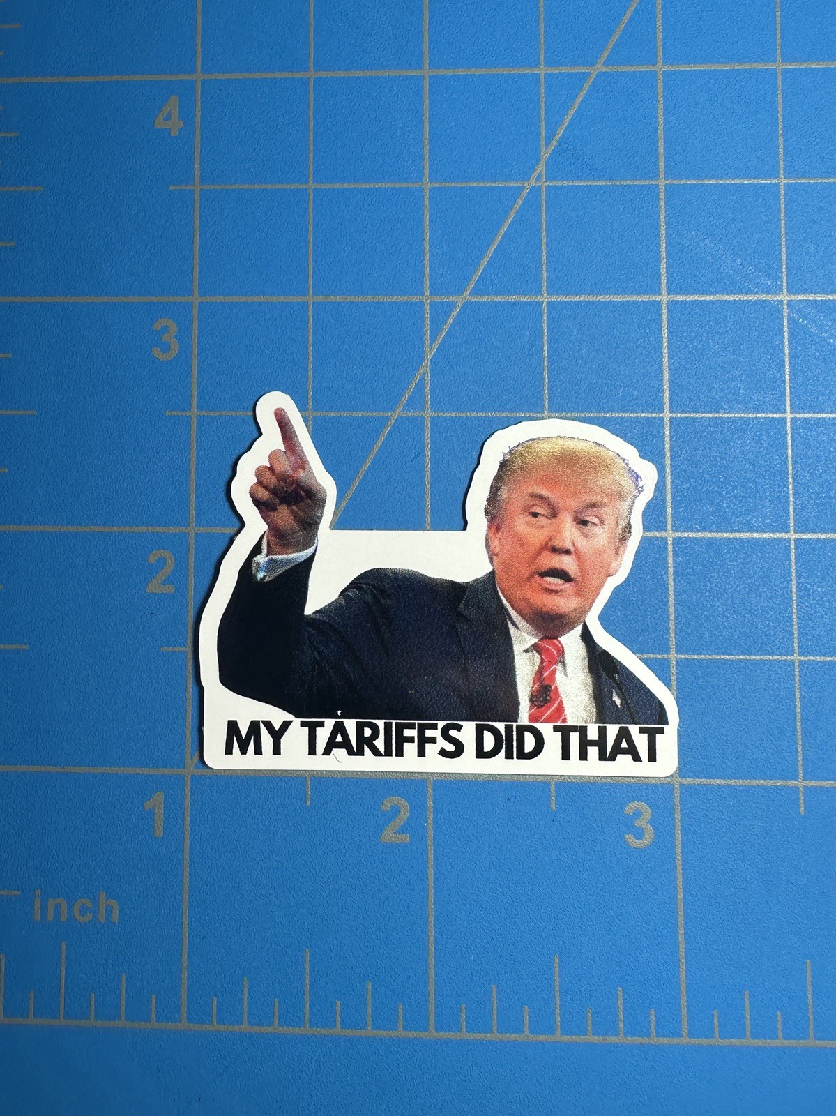Donald Trump My Tariffs Did That Stickers Decals Car Grocery Price Gas Pump 2"