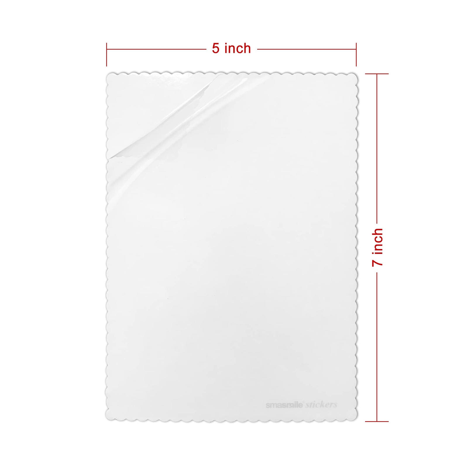 Windshield Sticker Applicator 5 Pack 5"x7" Static Cling for Stickers