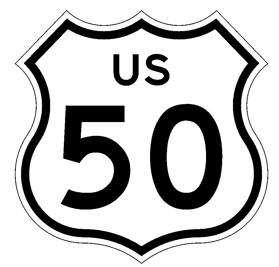 US Route 50 Sticker Decal R1032 Highway Sign Road Sign