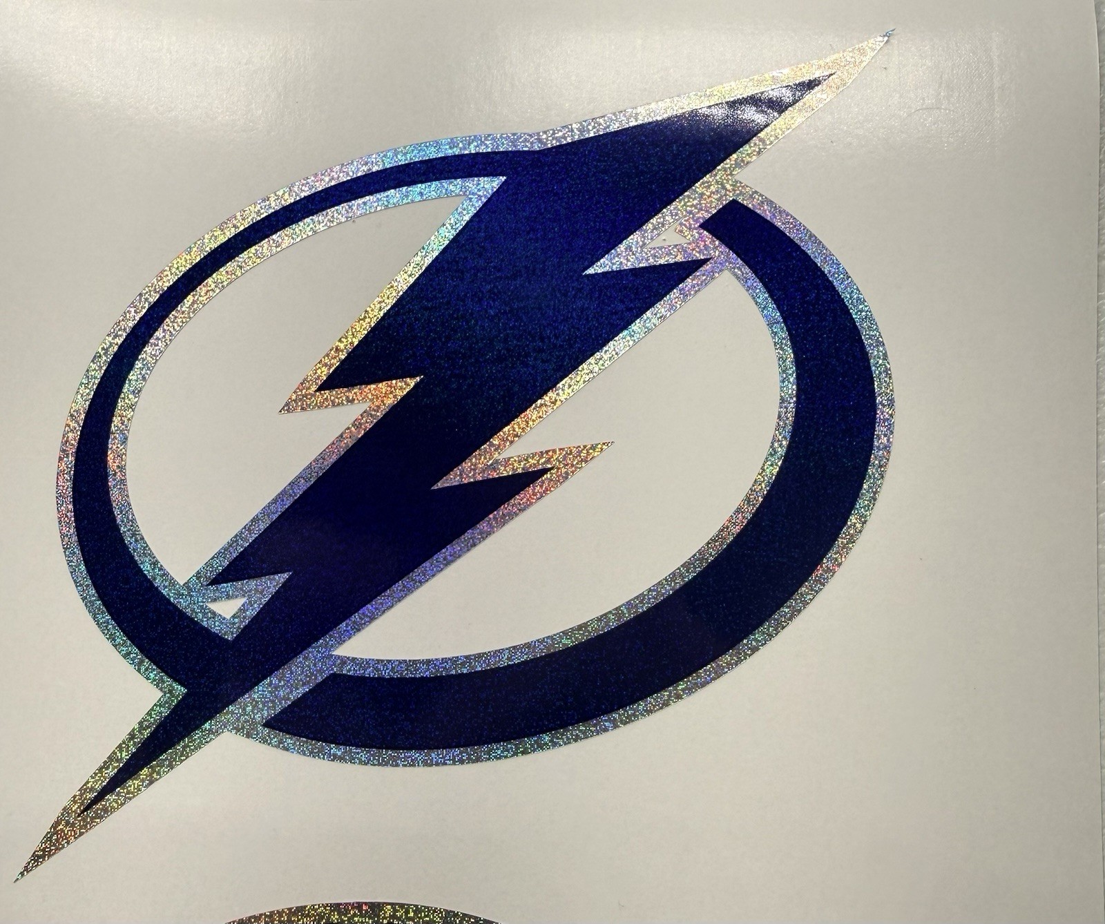 Tampa Bay Lightning Holographic Tiny Sparkle Vinyl Decal