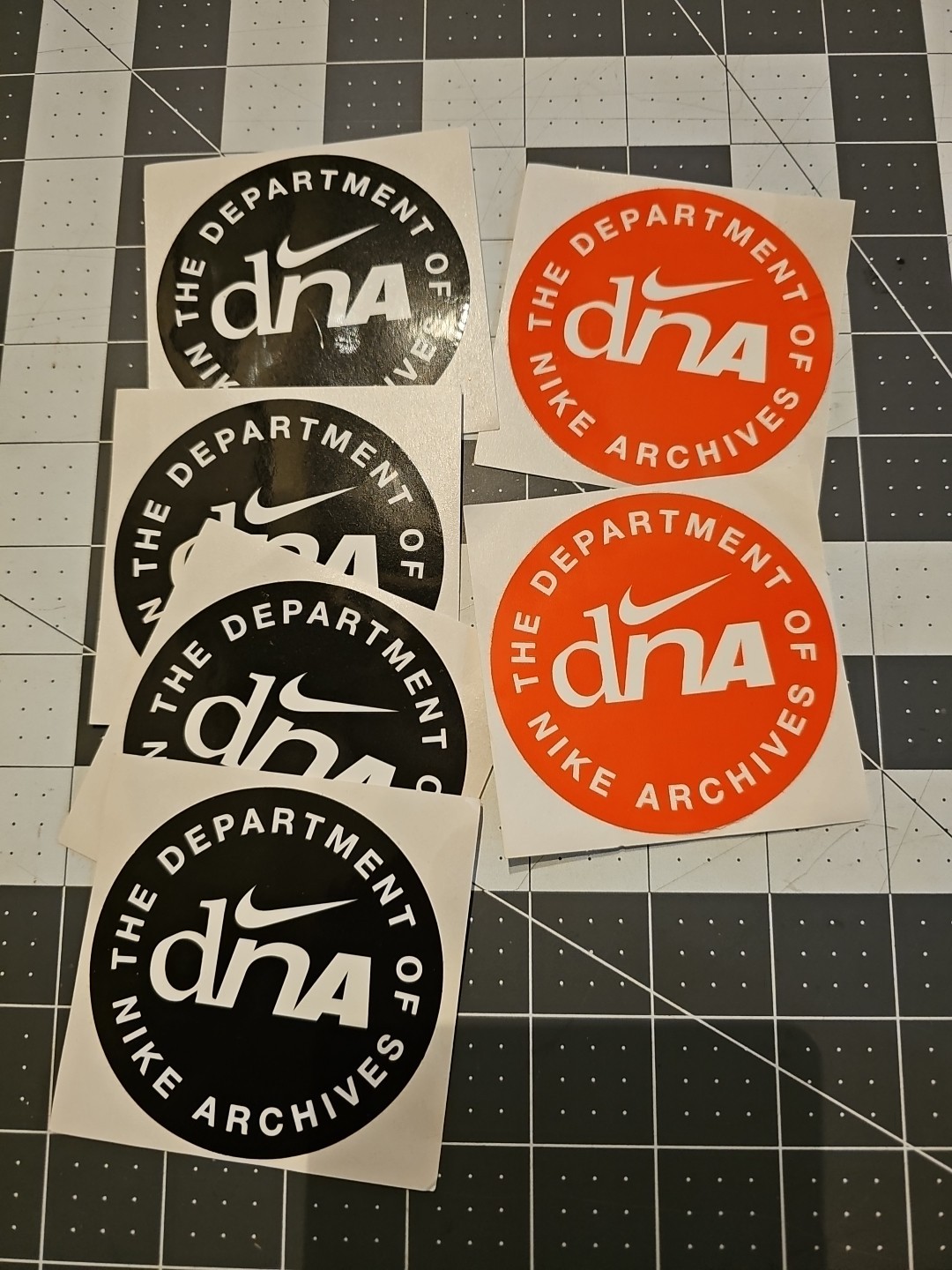 Nike Stickers Lot Of 6 Department Of Archives DNA