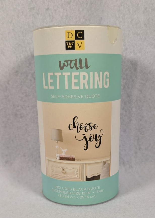 DCWV Wall Lettering Kit "Choose Joy" New