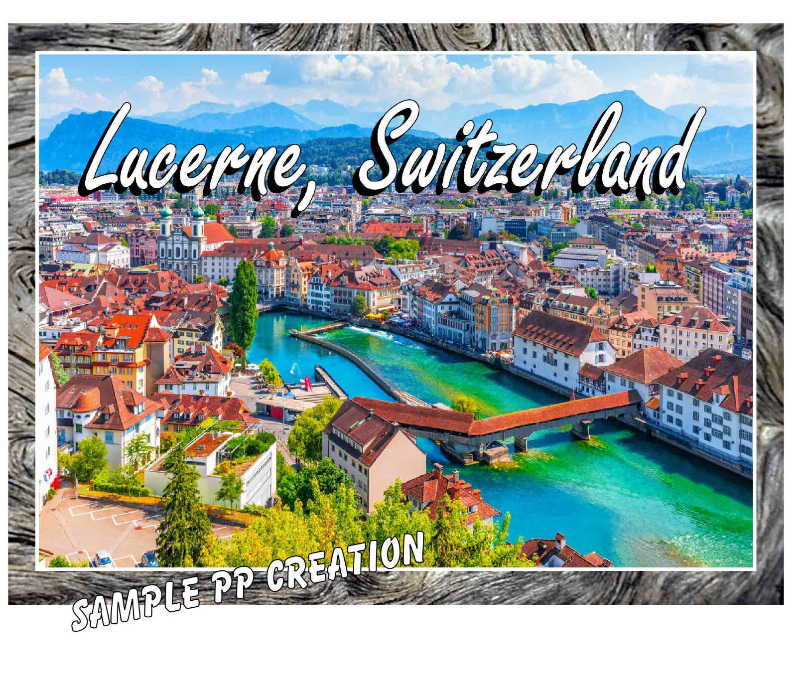 LUCERNE, SWITZERLAND photo fridge MAGNET 4 X 3 inches TRAVEL