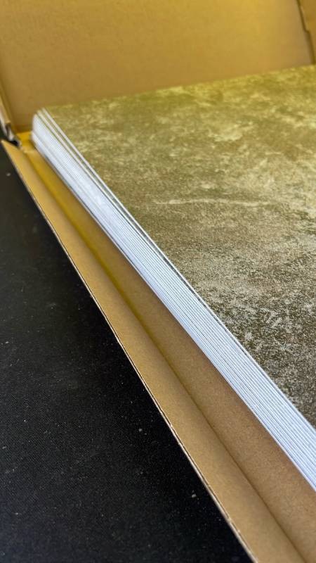 20 Pack Adhesive Stick On Concrete Stone Gray Textured Wall Floor Panels 12×12"
