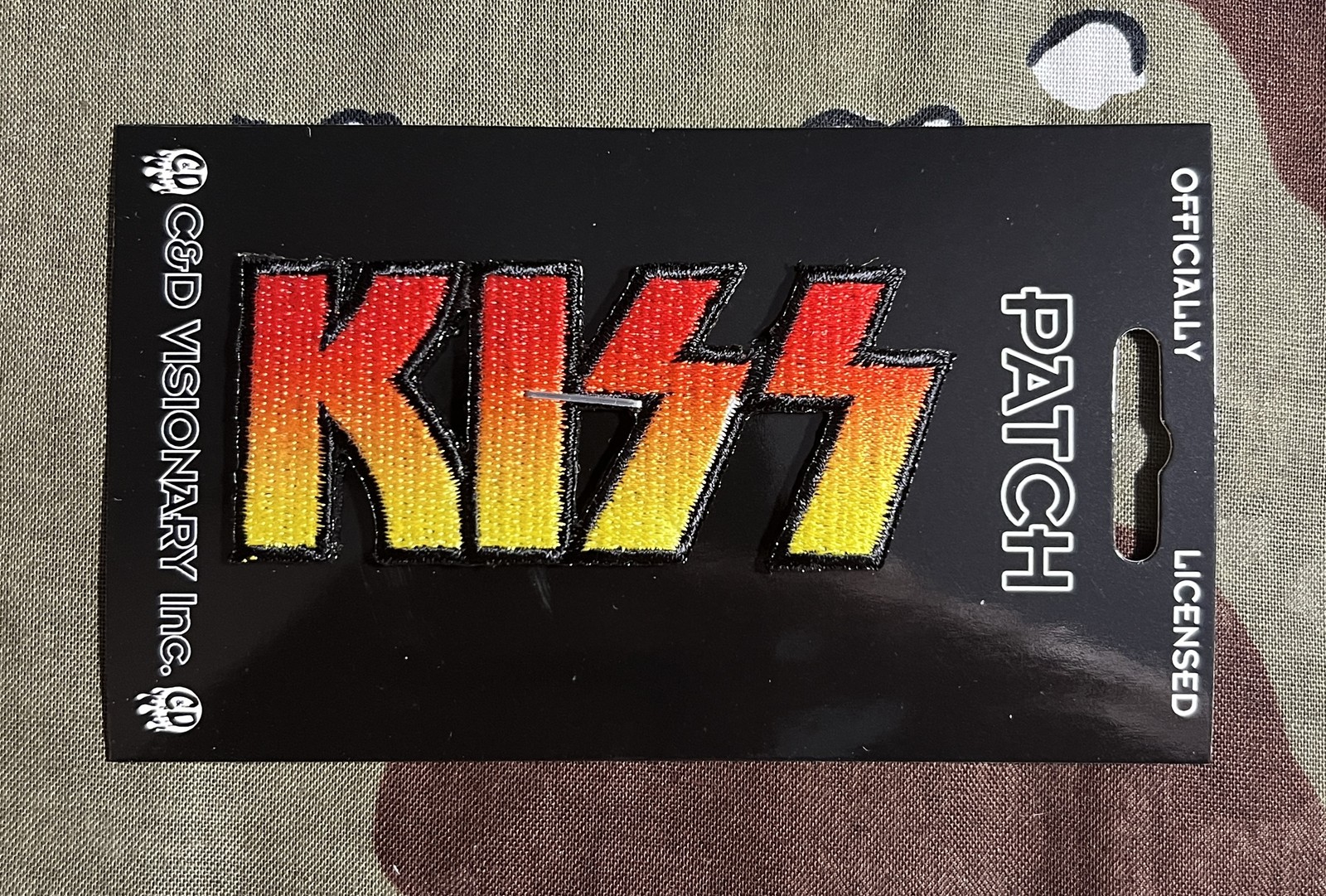 Kiss Logo Small Embroidered Patch K012P