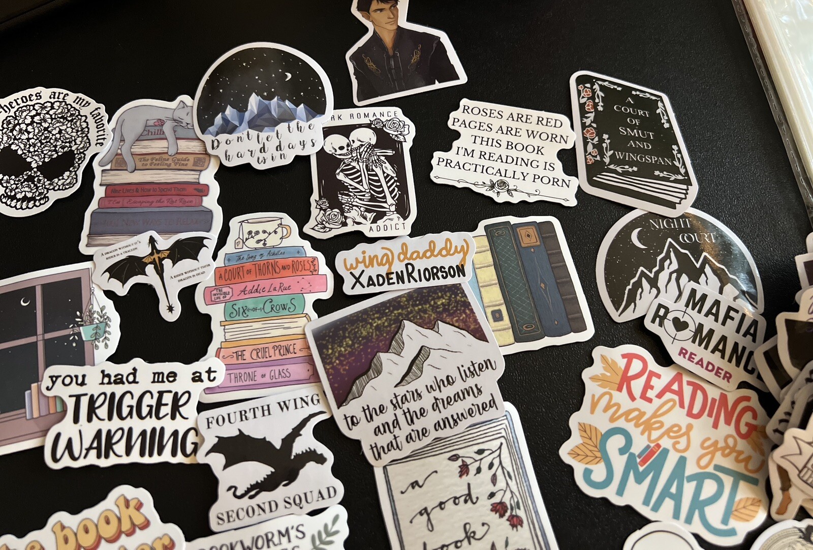 20 Pcs Book Stickers for Kindle Bookish Reading Booktok Stickers Adult Romance