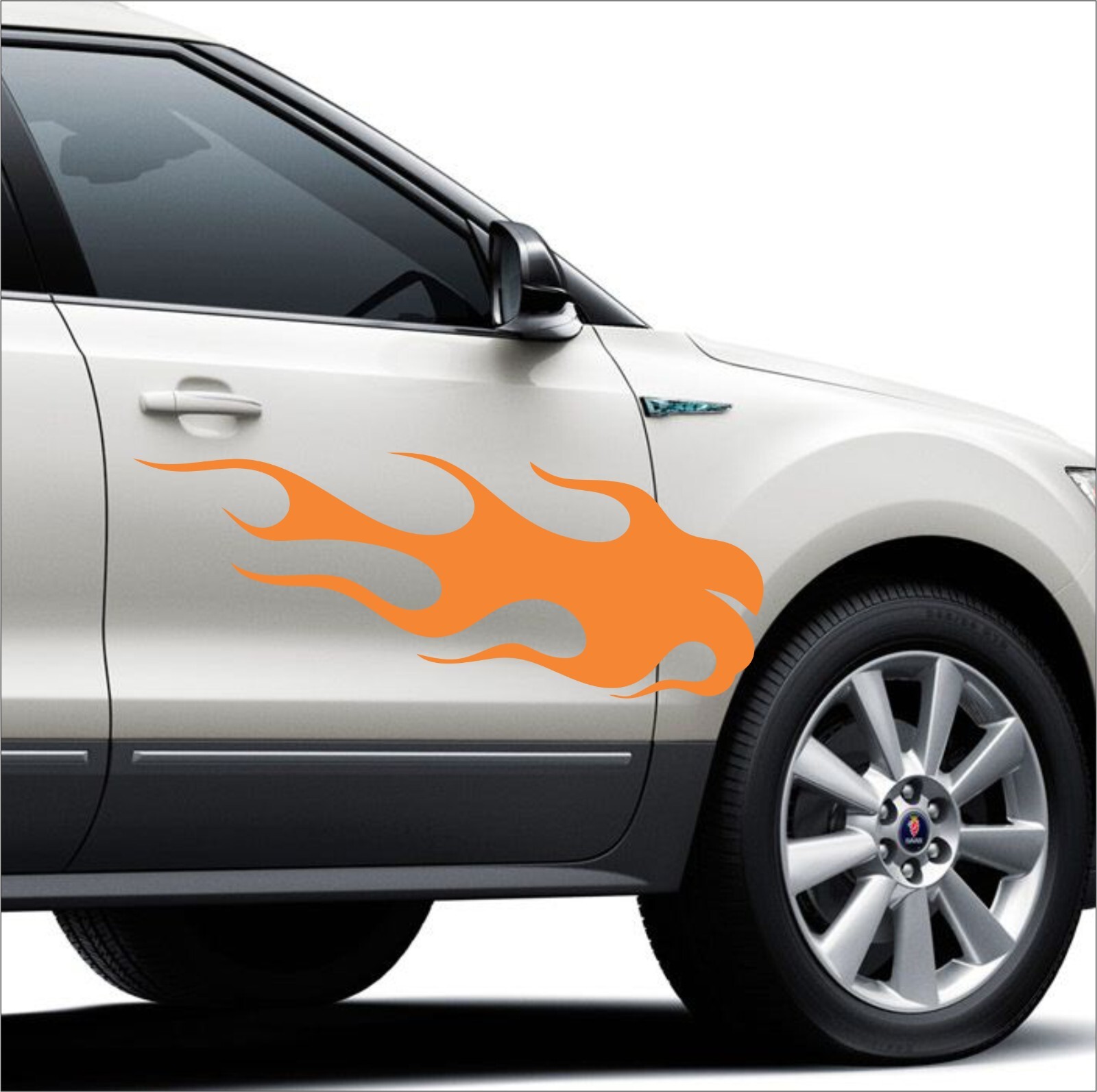 FLAME Vinyl Decal Car Sticker ENGINE FLAME FIRE DECAL 2 pc. (1 for each side)