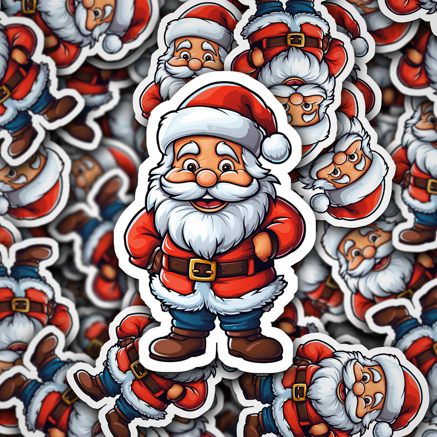 Santa Claus Vinyl Sticker – Bring the Magic of Christmas Anywhere