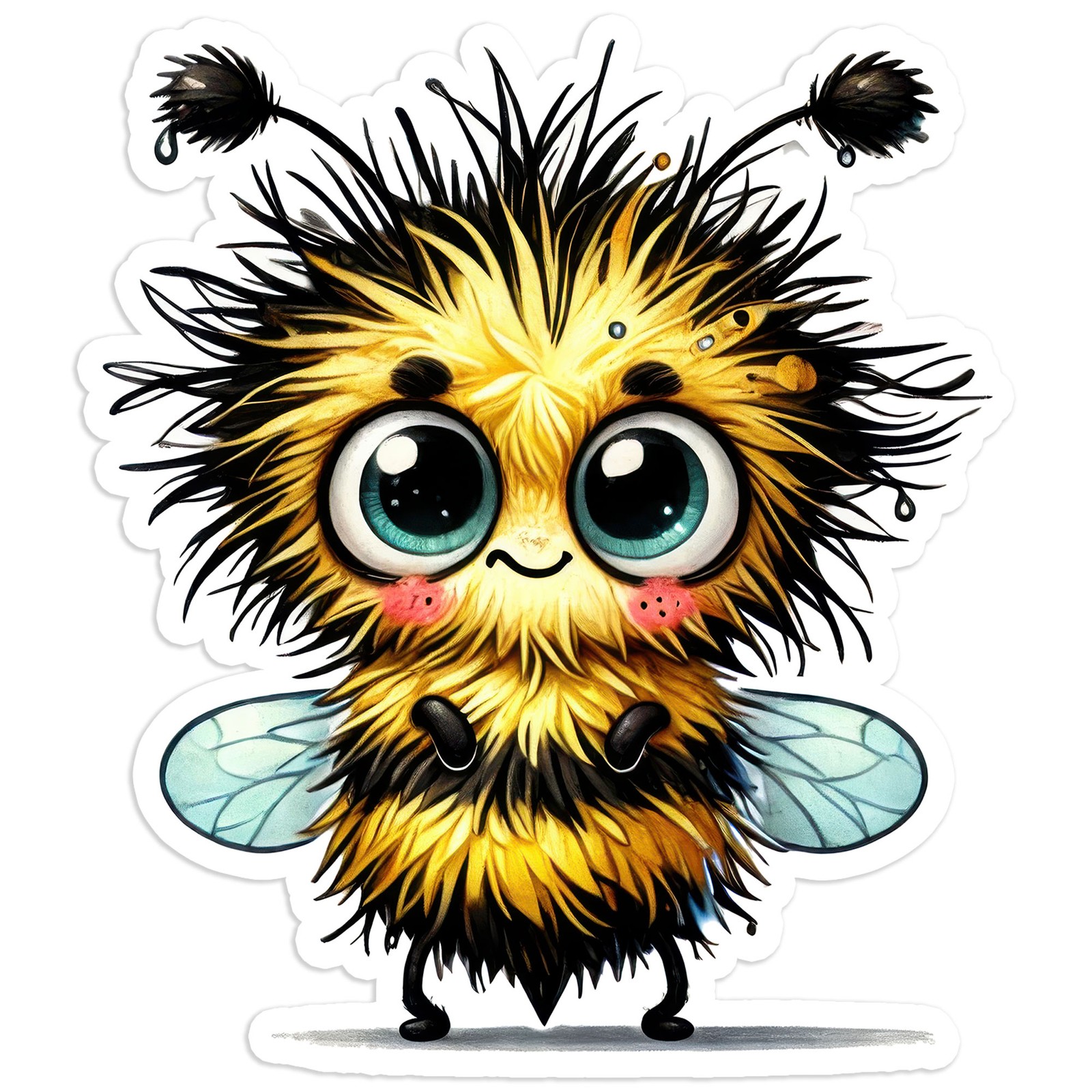 Cute Bee – Vinyl Decal Sticker – Car Window Laptop – #527