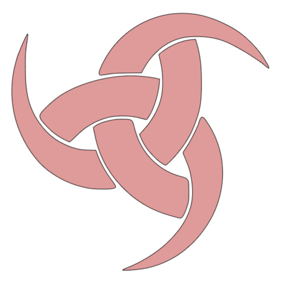 Vinyl Decal, Horns of Odin, Glossy Pink, Various Sizes, Indoor/Outdoor