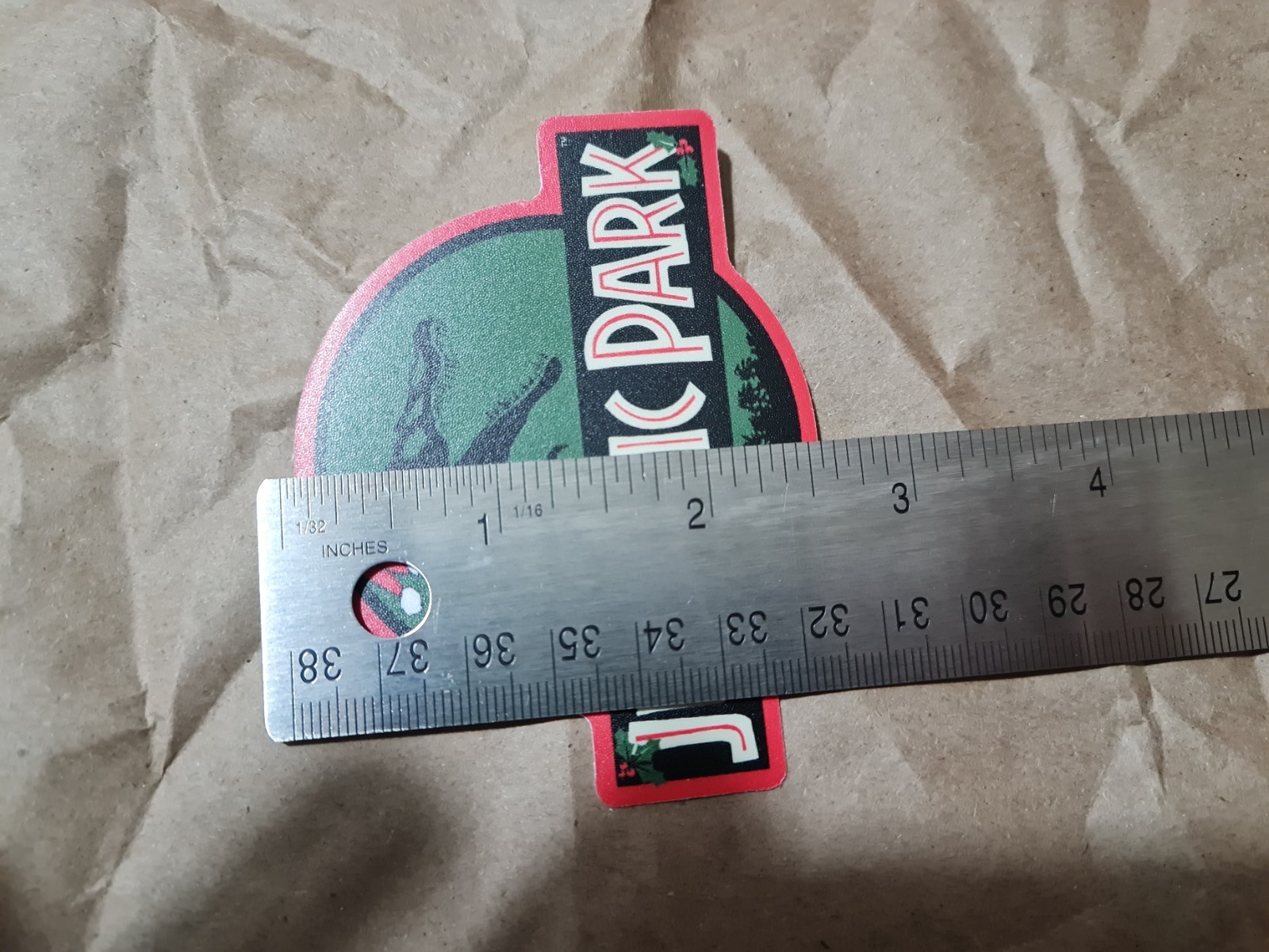 Jurassic park sticker Custom Spino logo, Christmas, Sparky, Electrician T-Rex
