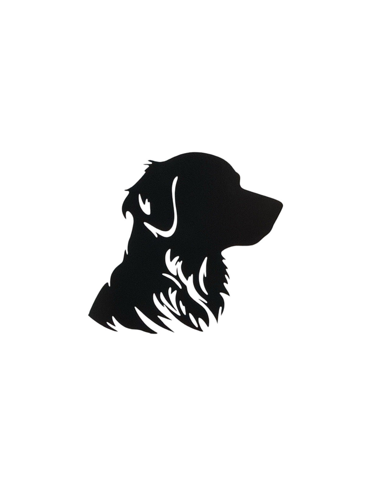 Golden retriever head Decal for car Windows Laptops most Smooth Surfaces