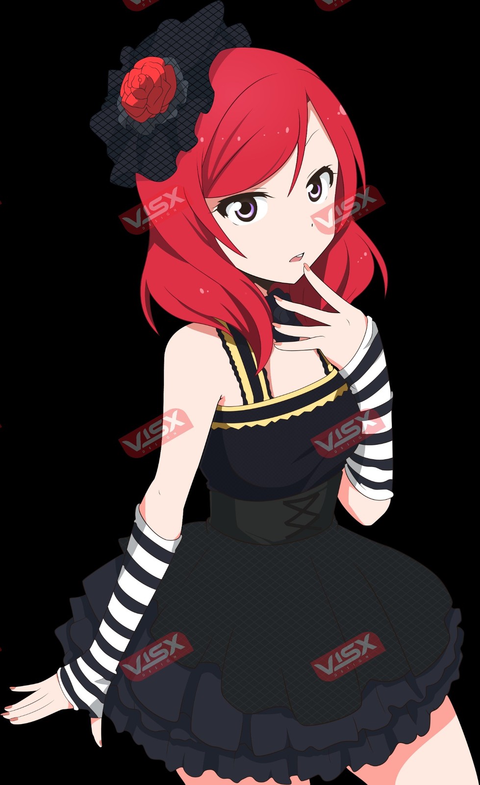 Maki Nishikino 3 Love Live Anime Peeker bumper sticker car decal vinyl window