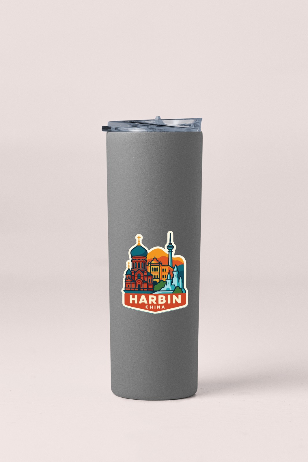 Harbin China Sticker Decal Vinyl Die-Cut City Skyline Landmark Design