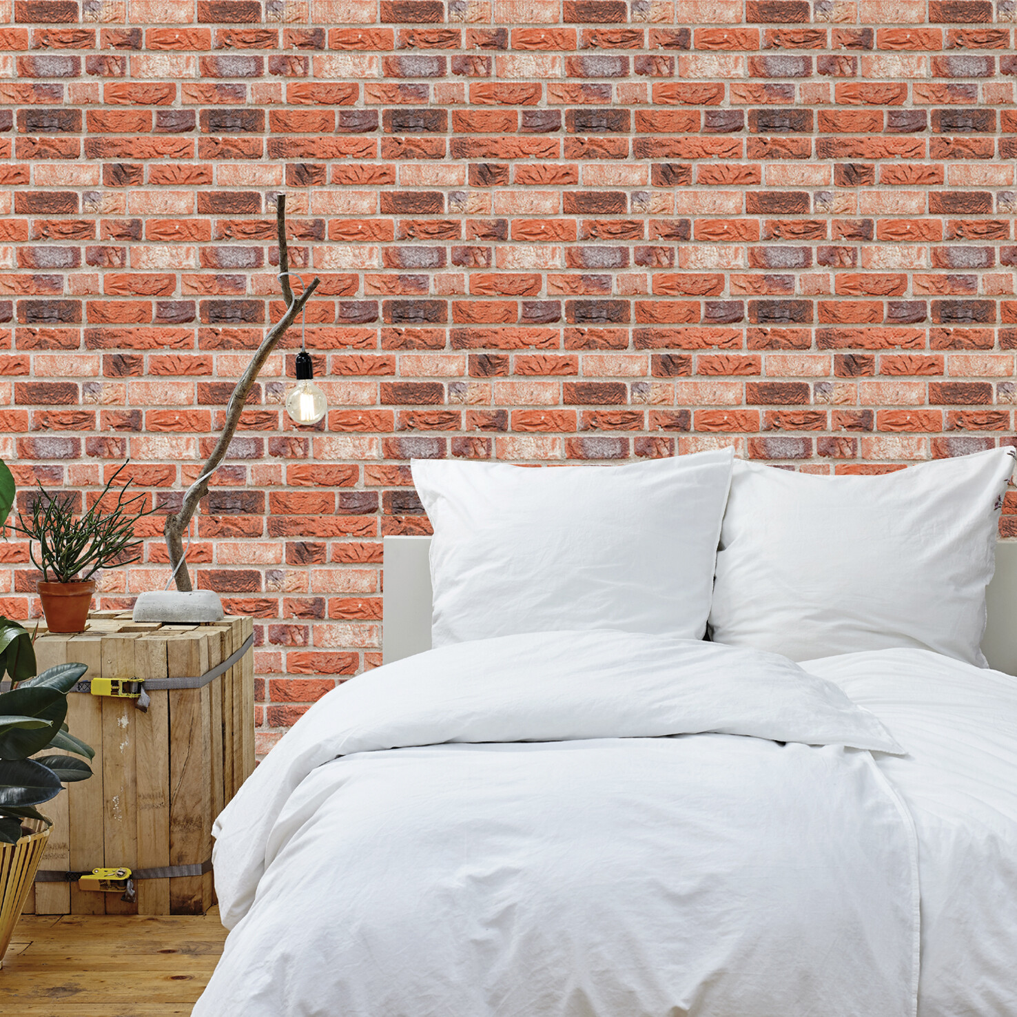 12"x12" 10Pcs 3D Wall Sticker Tile Brick Panel Self-adhesive Wall Waterproof PVC