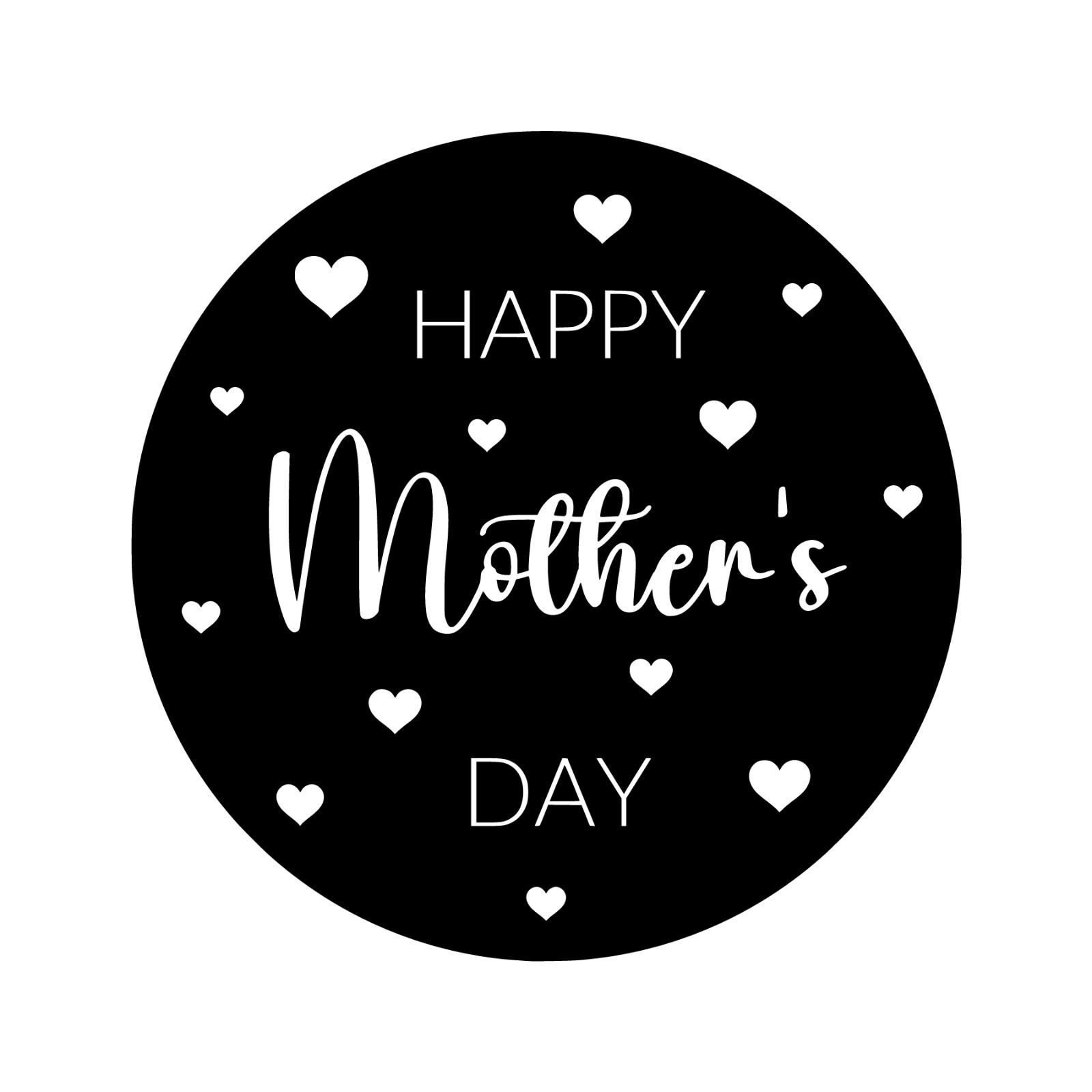 Happy Mother's Day Window Sticker Mothering Sunday Love Decal Shop Cafe Home